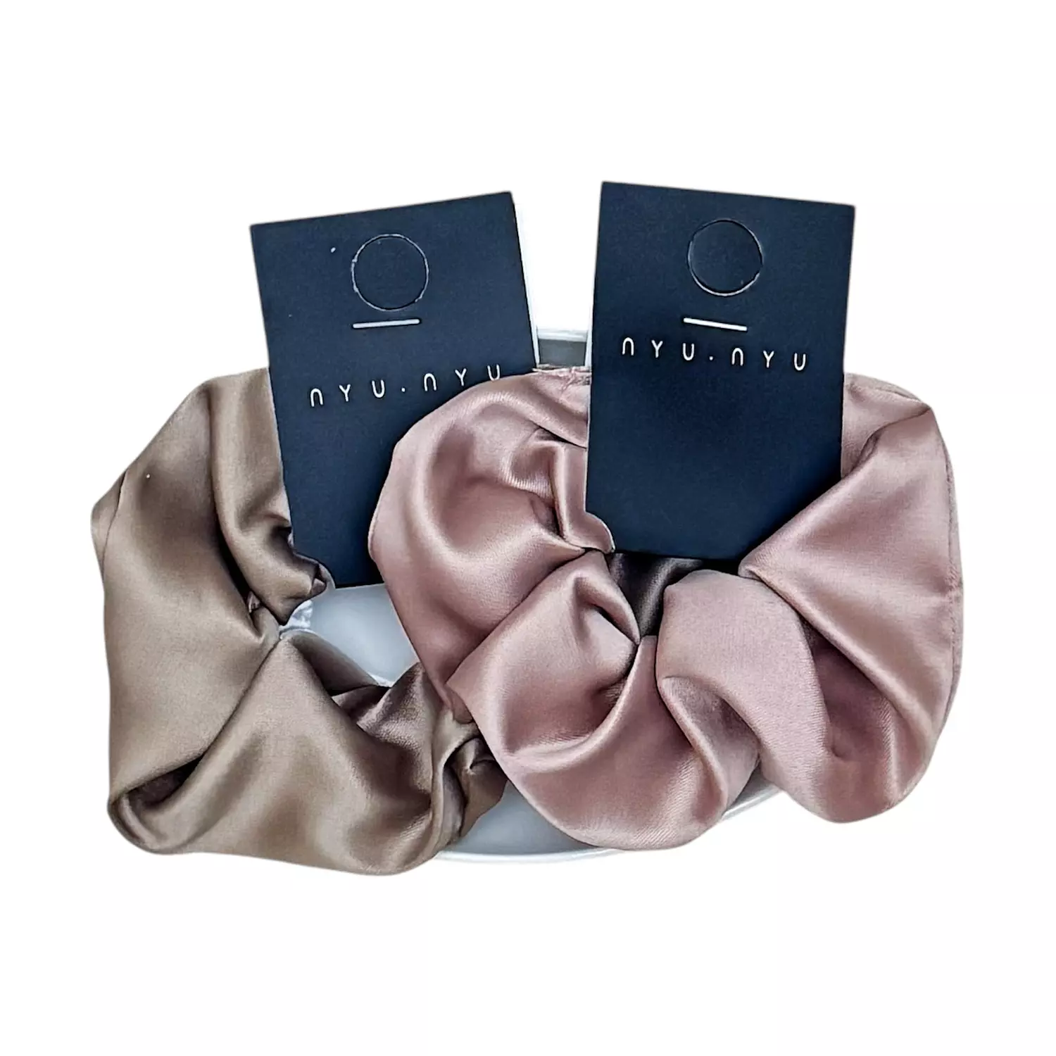 1 Pc Dusty Satin Scrunchies 3