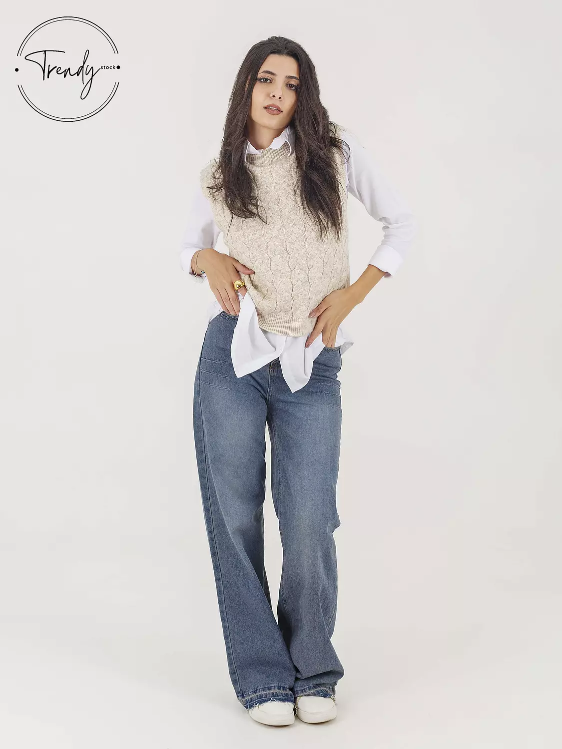 Vest Knit Sleevless Pullover 1