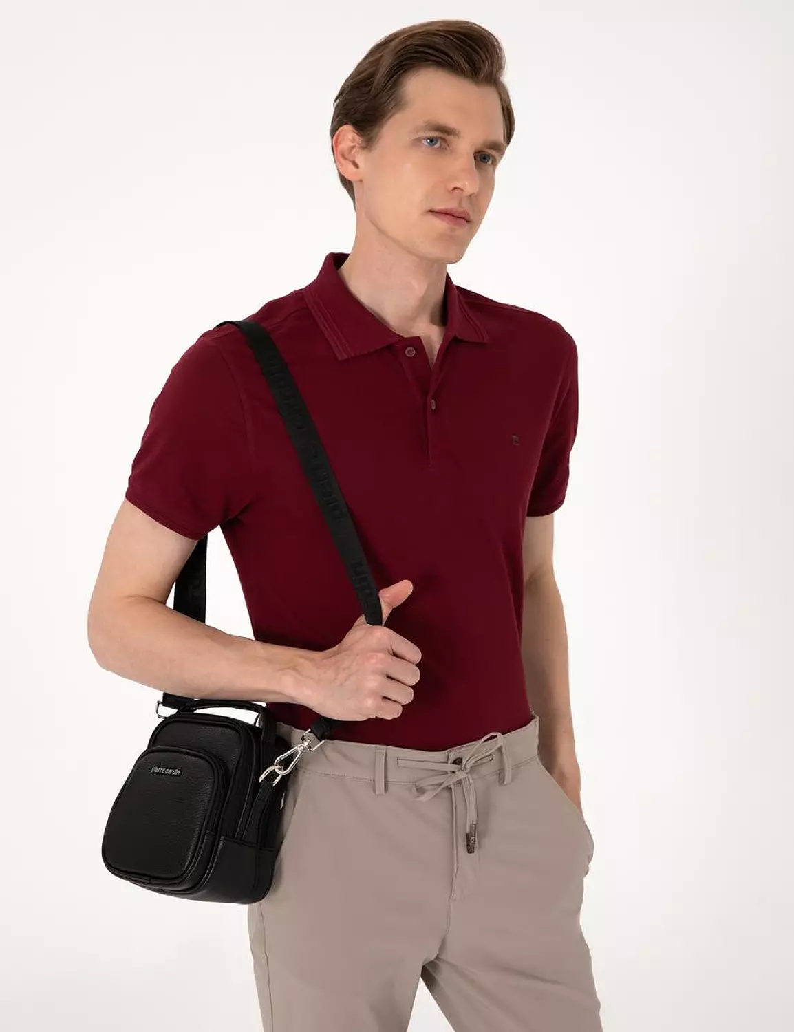 Men's Black Shoulder Bag pierre cardin  image