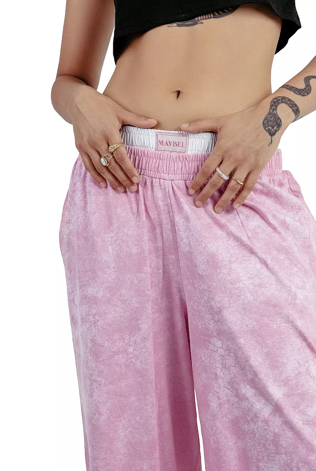 Bubble gum boxer sweatpants   image