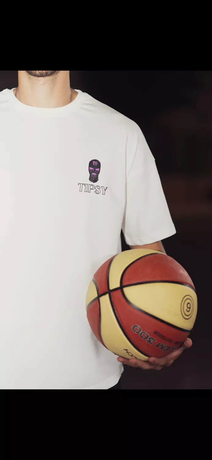 Drippy Ski Mask Tee - White 1