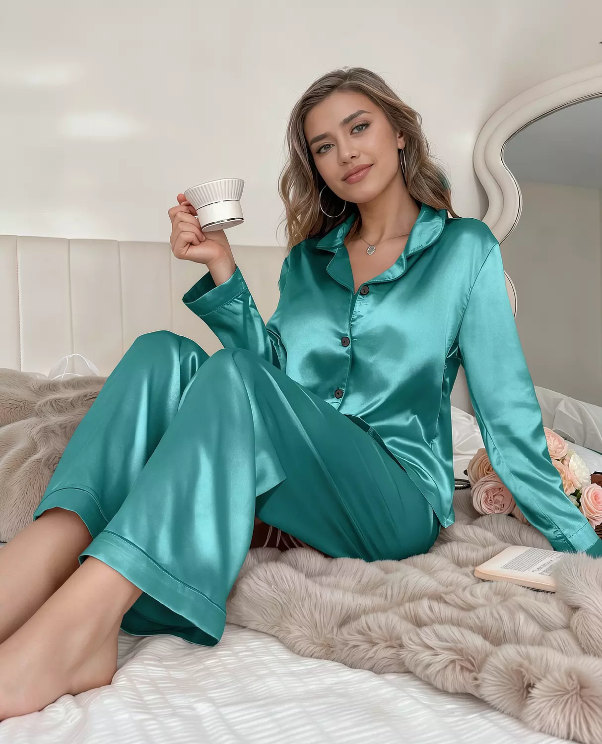 Satin Classic Pajama Set 2