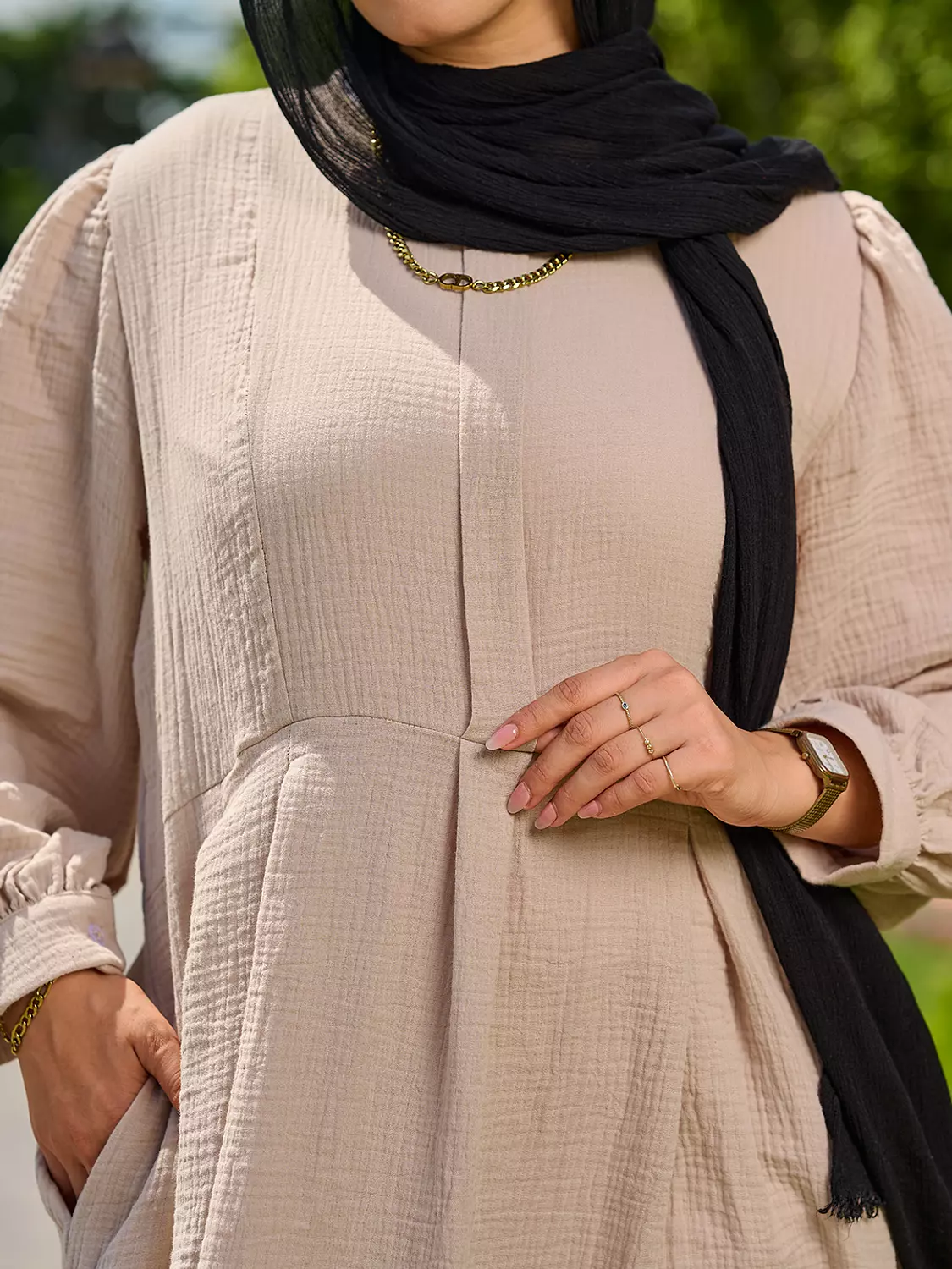 Summer Dress in Beige 8