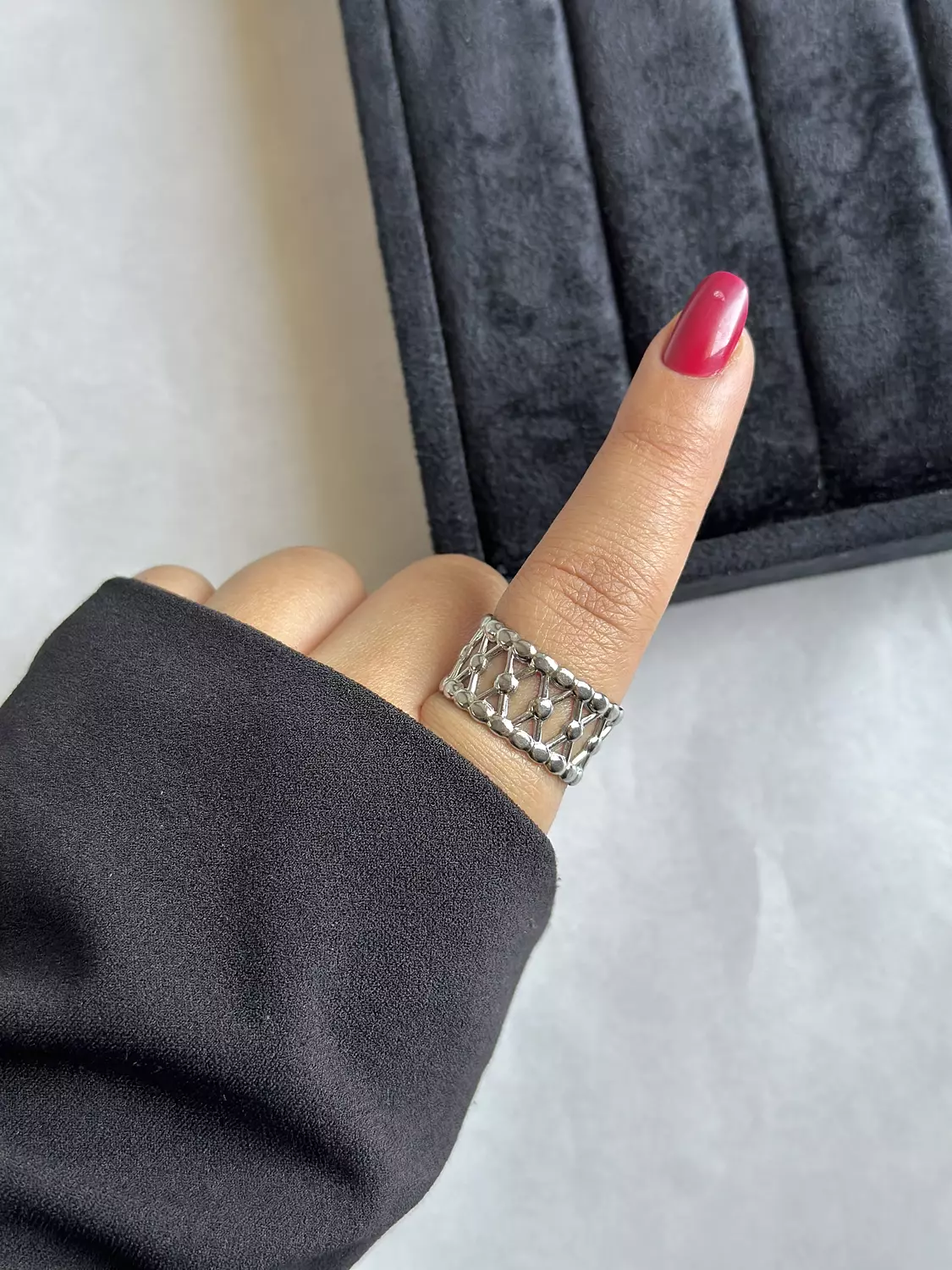Snurrad Silver Ring 2