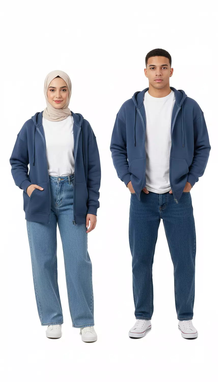 Daily Comfort Full-Zip Hoodie. image