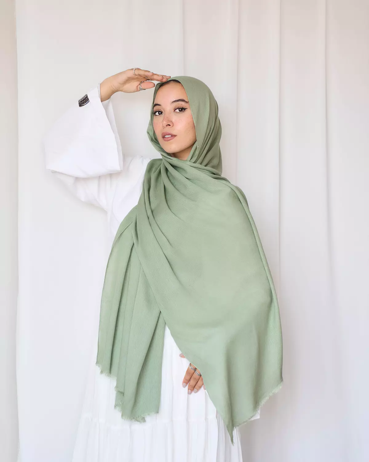 Light Olive Crinkle Modal 2