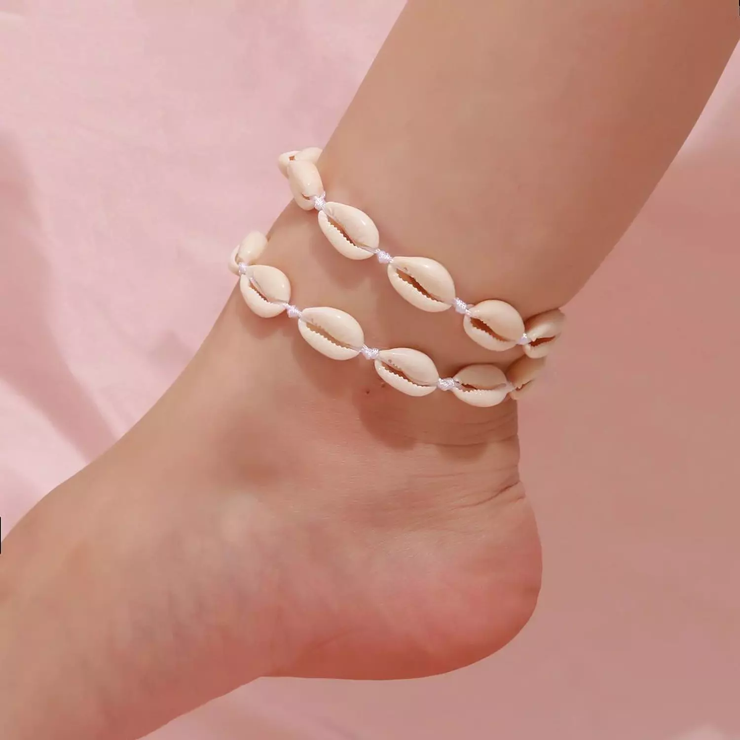Natural shell anklet image