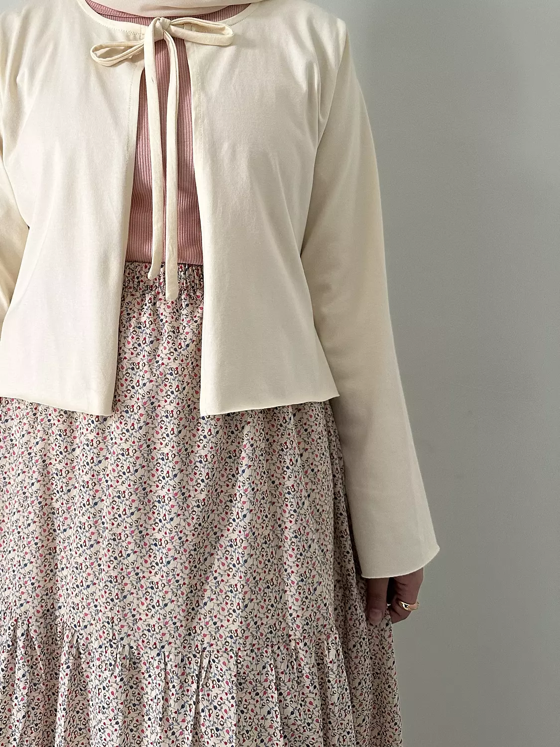 Cotton bolero with one tie strap (T)  6