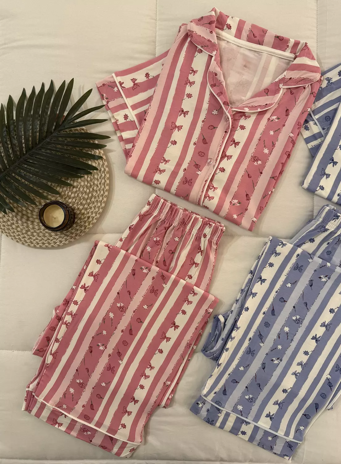 Floral pjamas short sleeves  hover image
