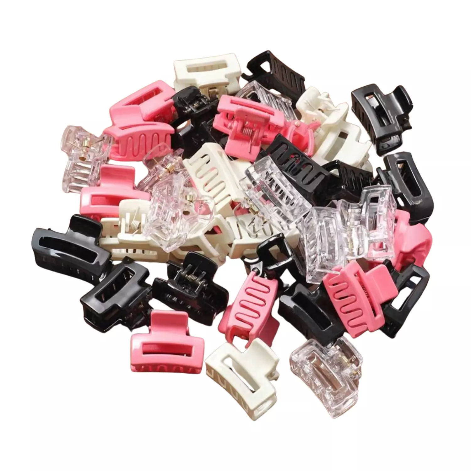 <p>6 Pc Princess Colored Block Claw Clips</p>