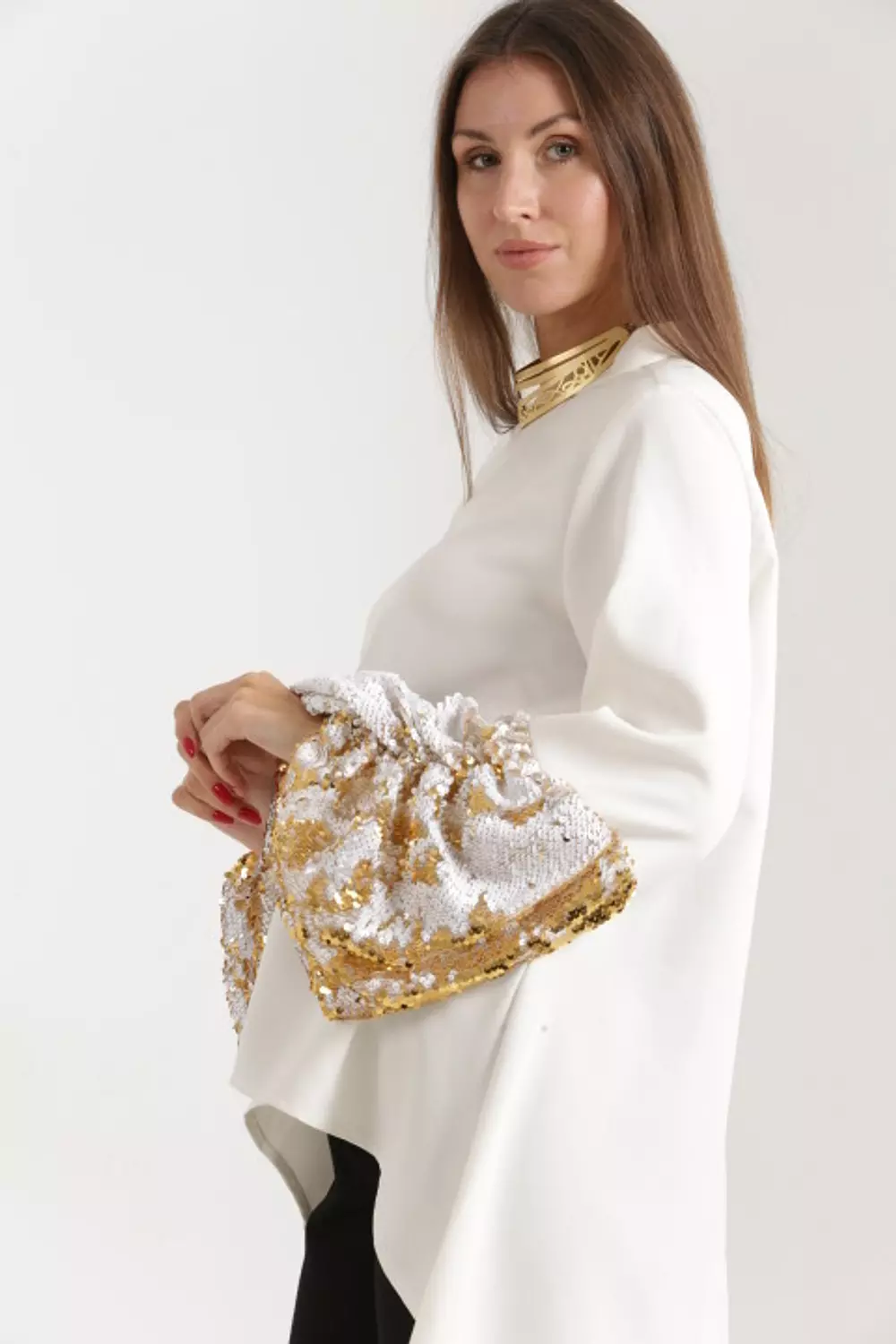 White soiree top hover image