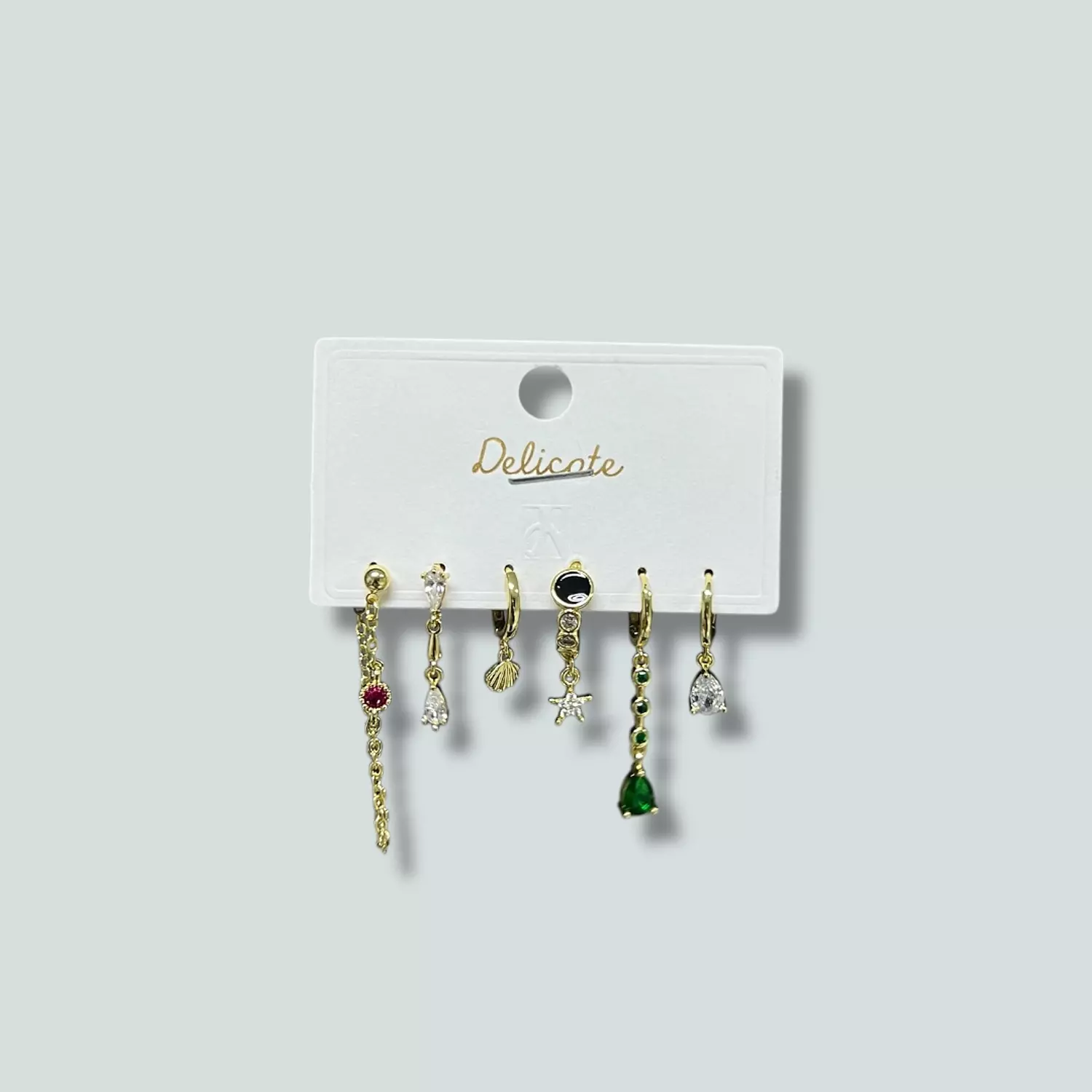 Stainless Steel Earrings set - 6 PCs 2