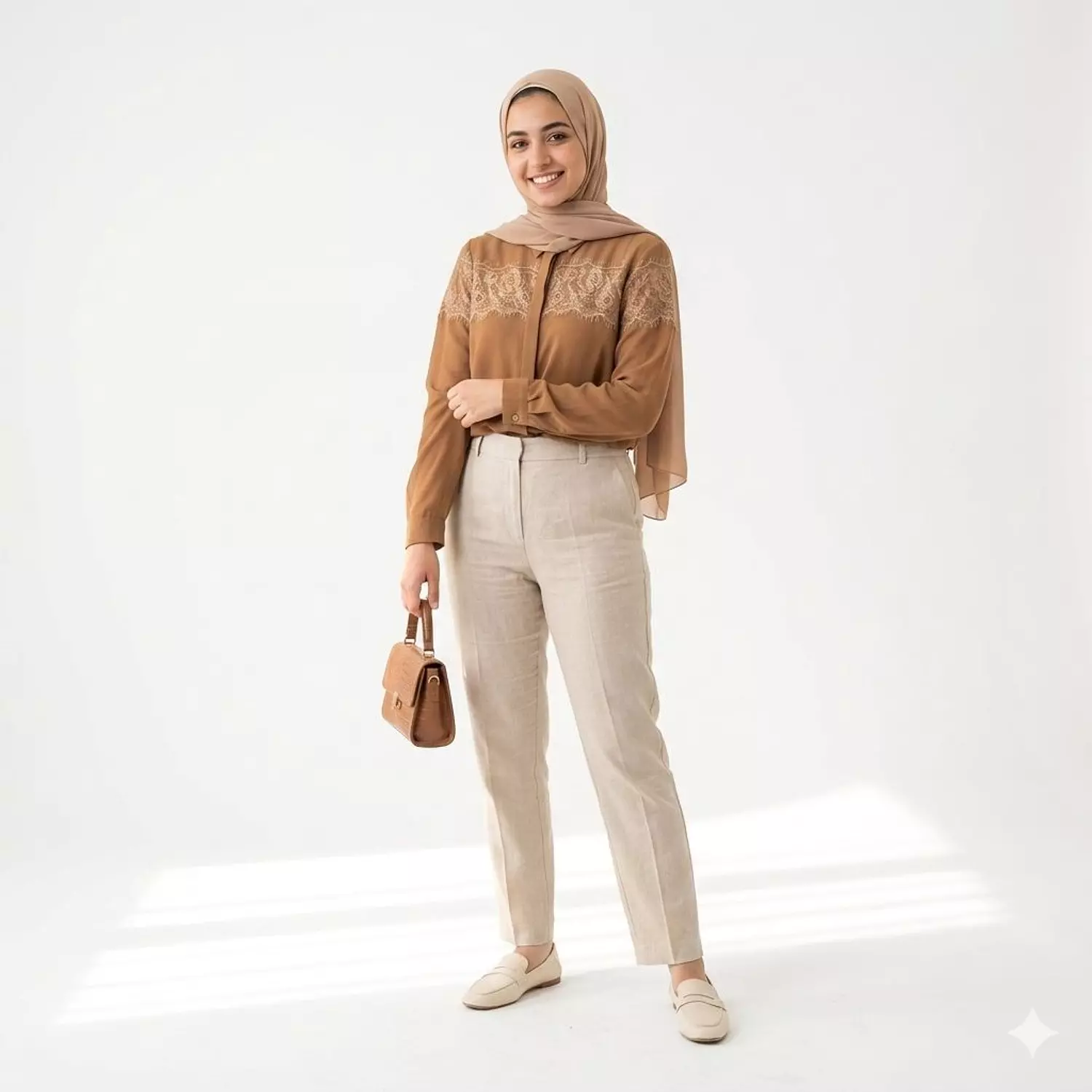 Elegant Floral Chiffon Shirt 2