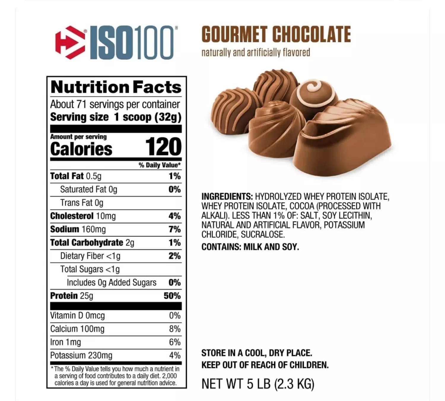 Dymatize ISO 100 2.3kg – 73 Servings – 25g Protein 3