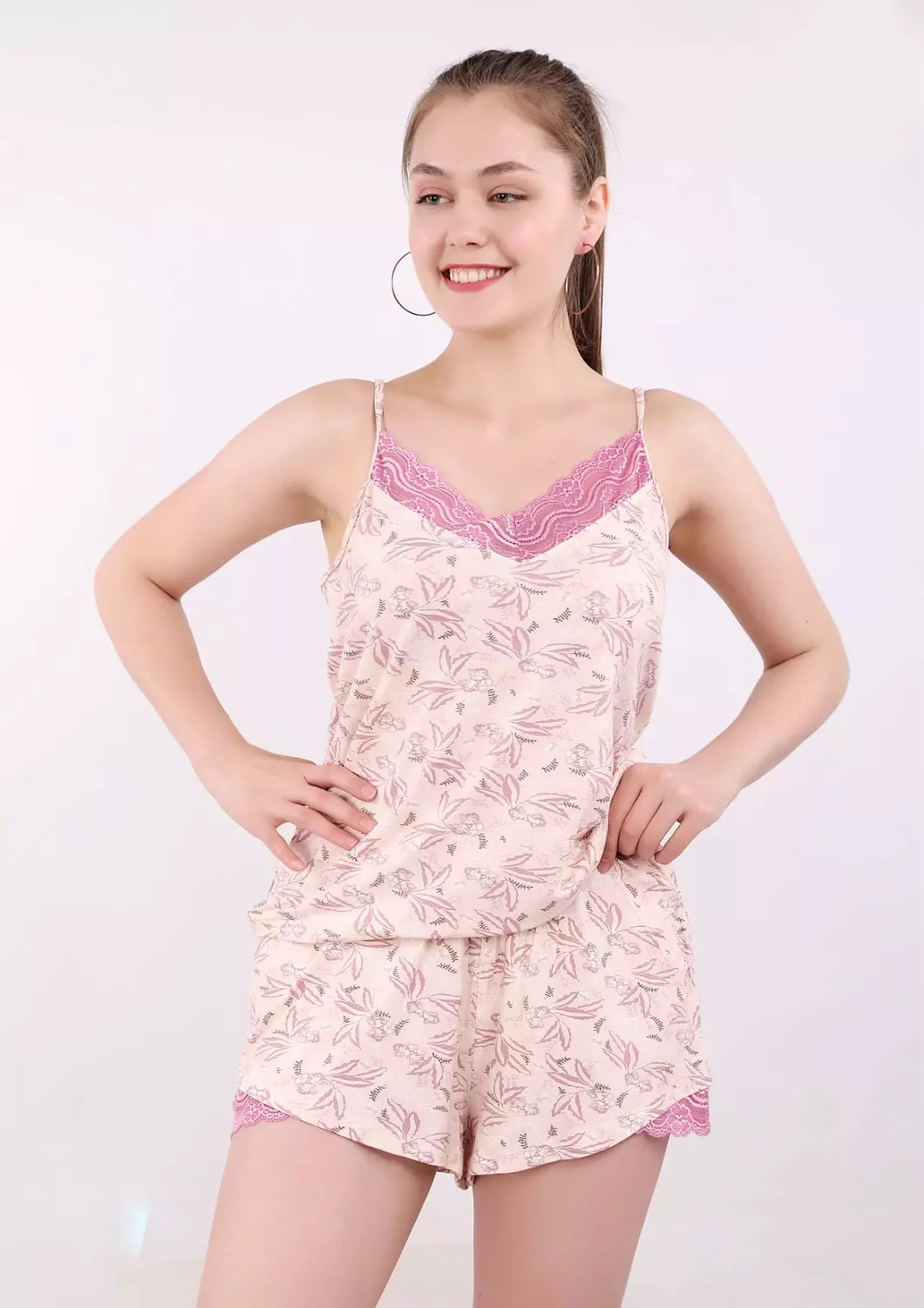 V202 palms shorts pajama set image