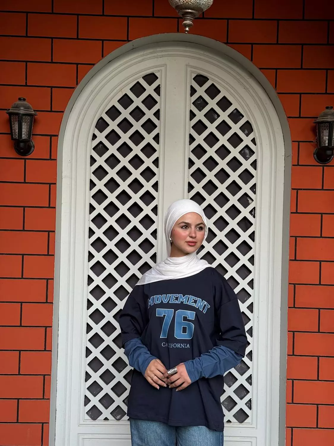 Double Sleeve Printed Oversize T-shirt hover image