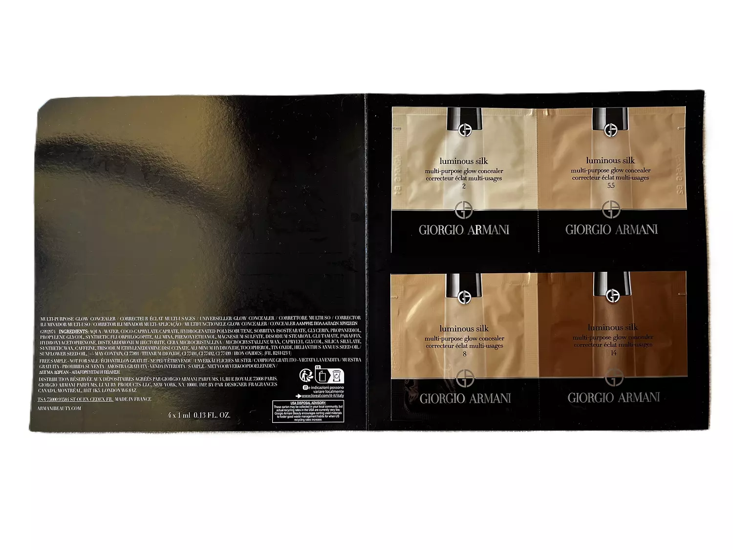 Giorgio Armani Concealer 1ml x4 1
