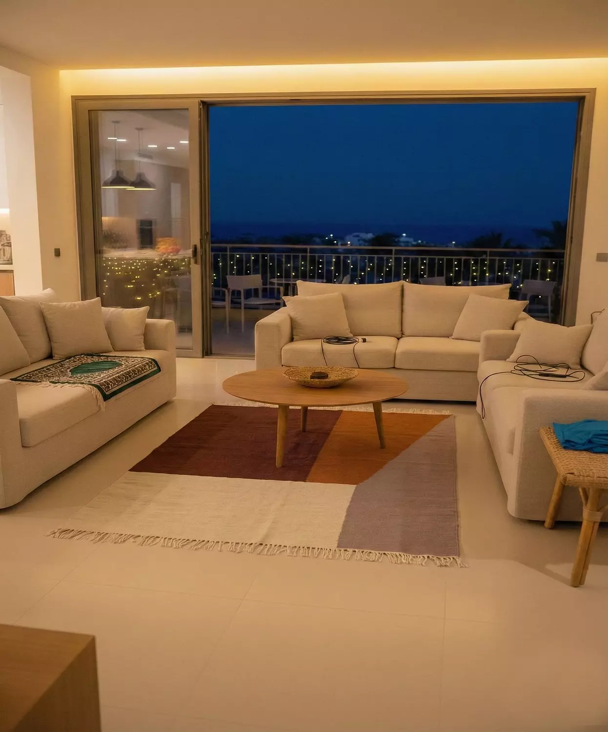 Alexandrian Azure Kilim Rug 1