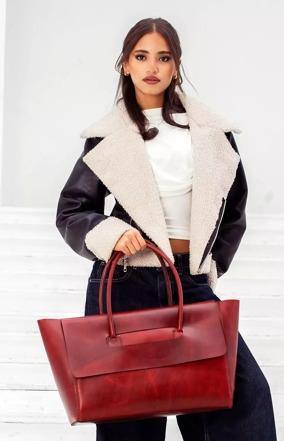 حقيبه نسائيه من الجلد الطبيعي   image