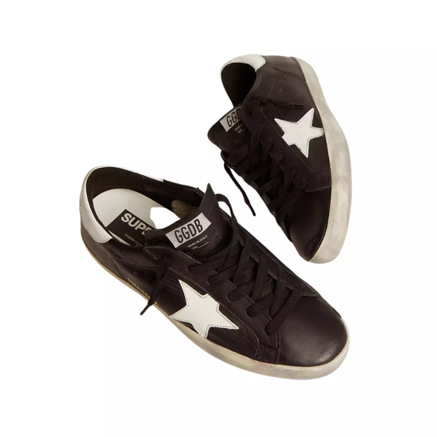 Golden Goose Super-Star – Black White Leather 2