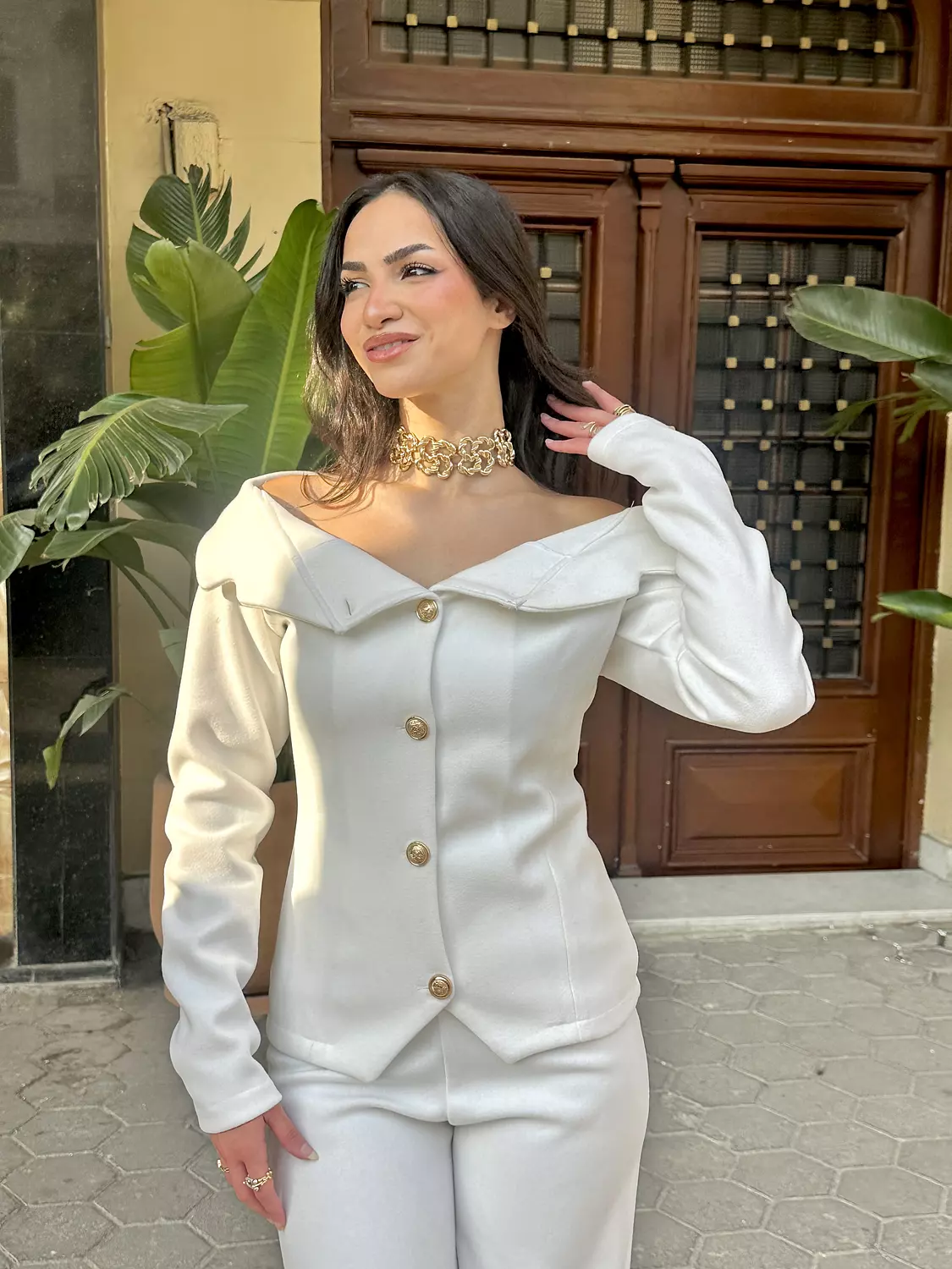 OFF Shoulder Blazer Suit  3