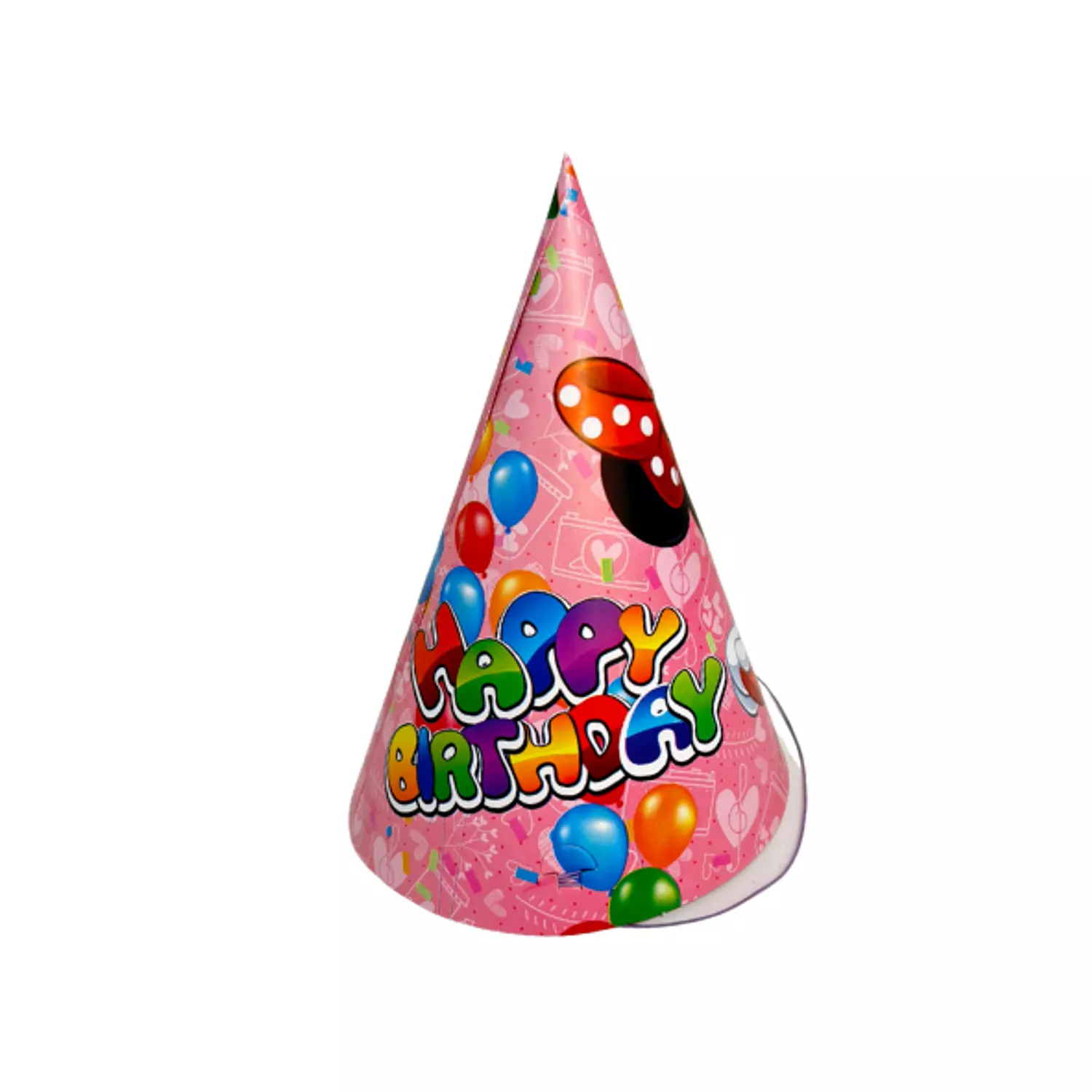 Red Minnie Mouse Happy Birthday Hat 1
