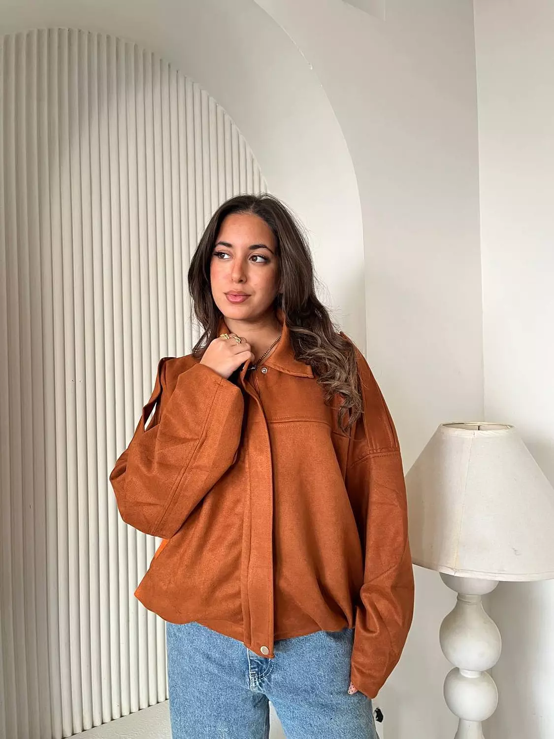 Camel suede jacket 3