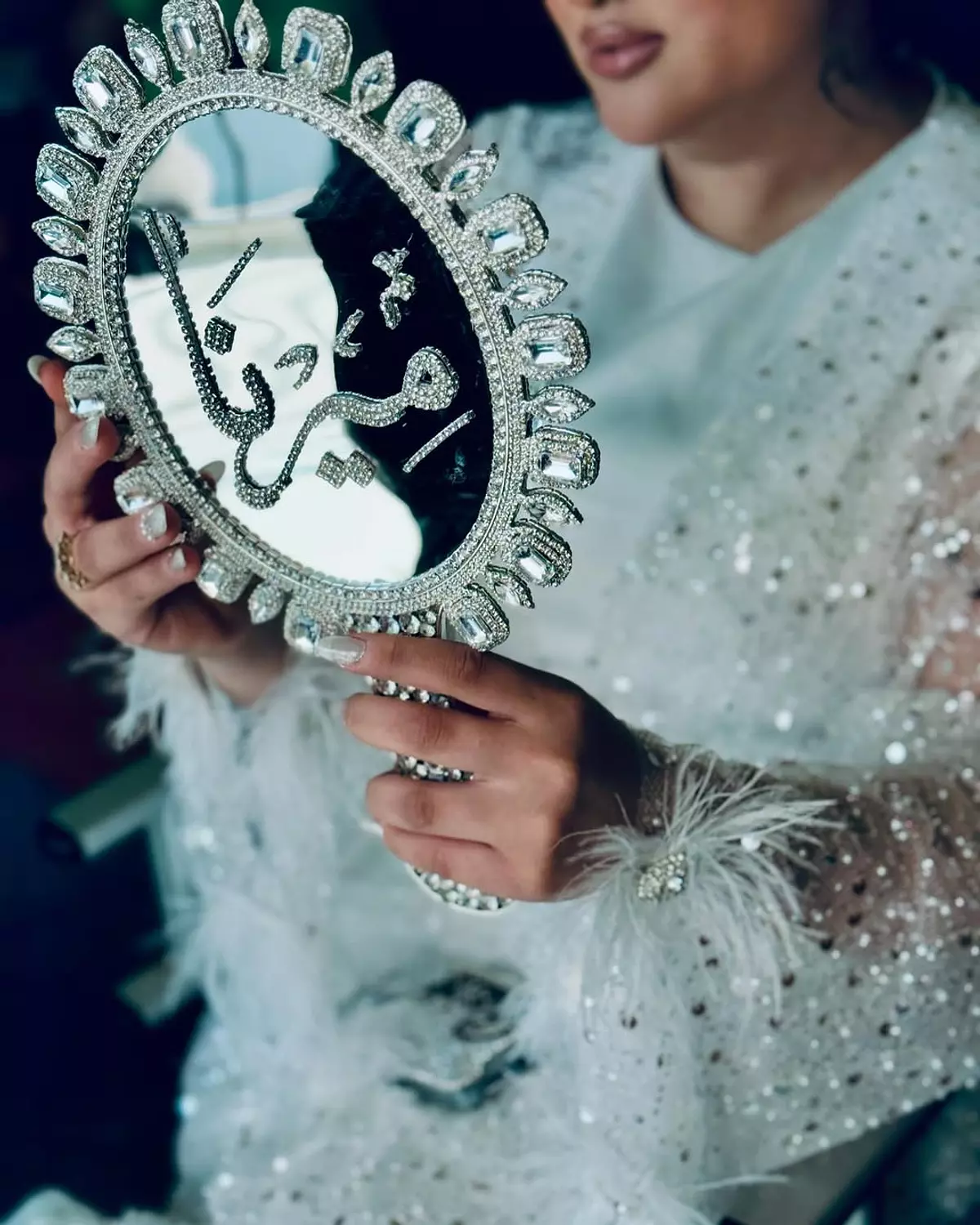 Luxury Crystal Hand Mirror 4 1