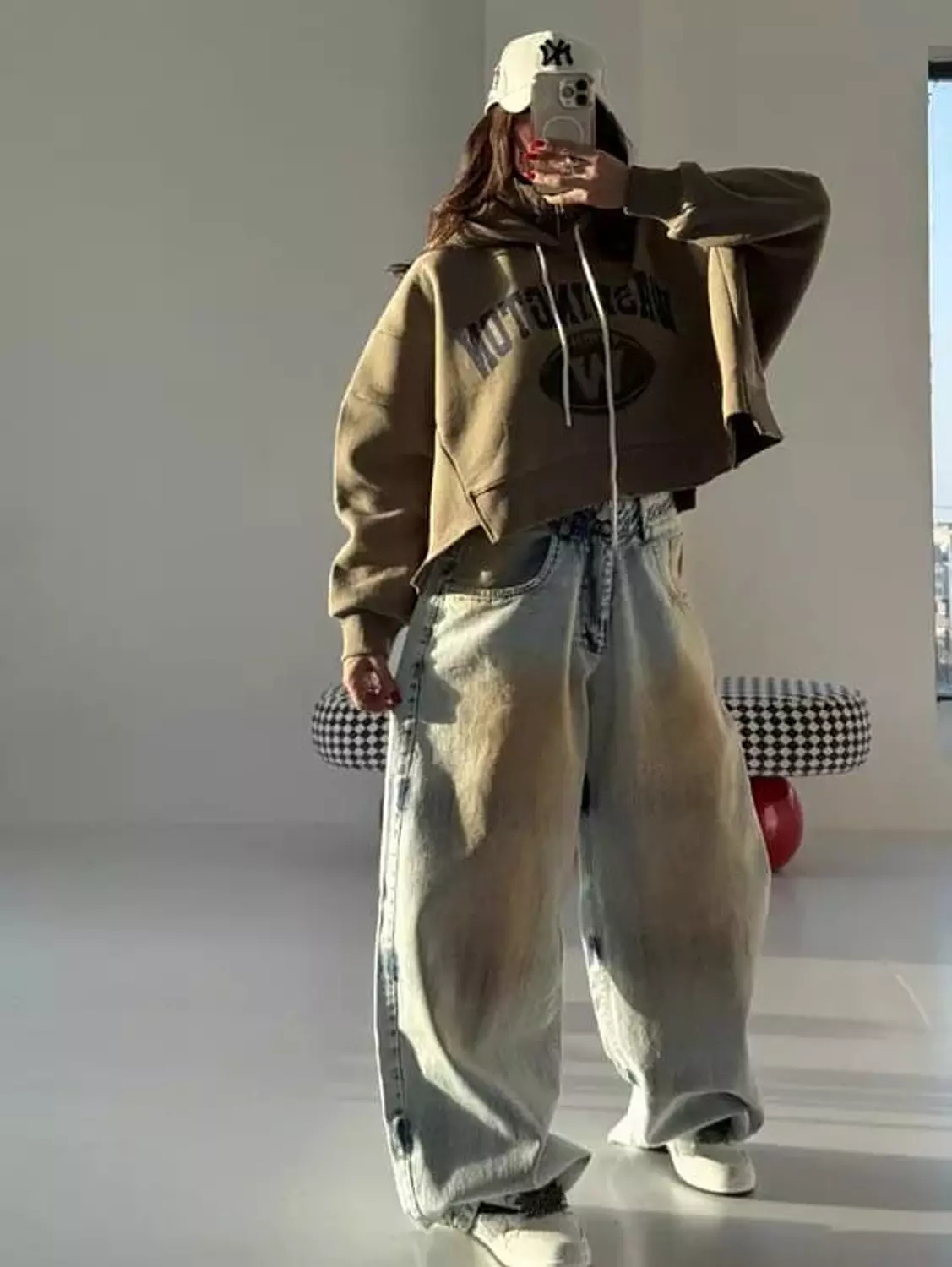 Oversized Cotton Washington Football Hoodie 3