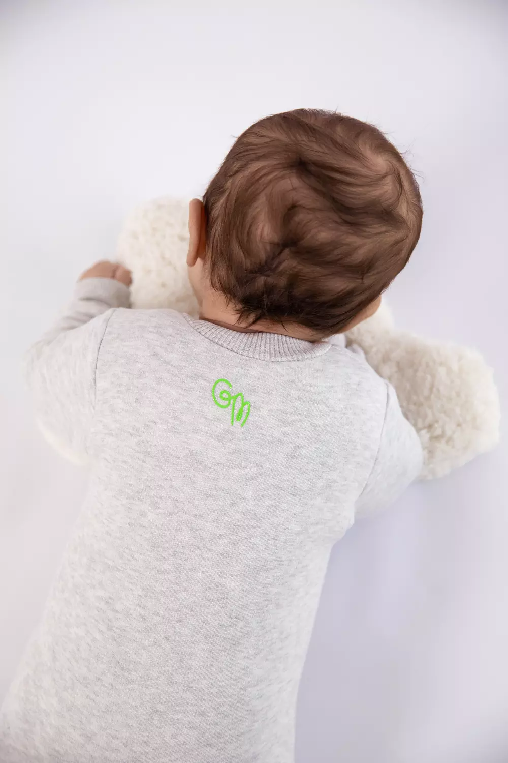 Premium Fleeced Winter Double Zipper "Our biggest dream" Footie - Glowy Grey 6