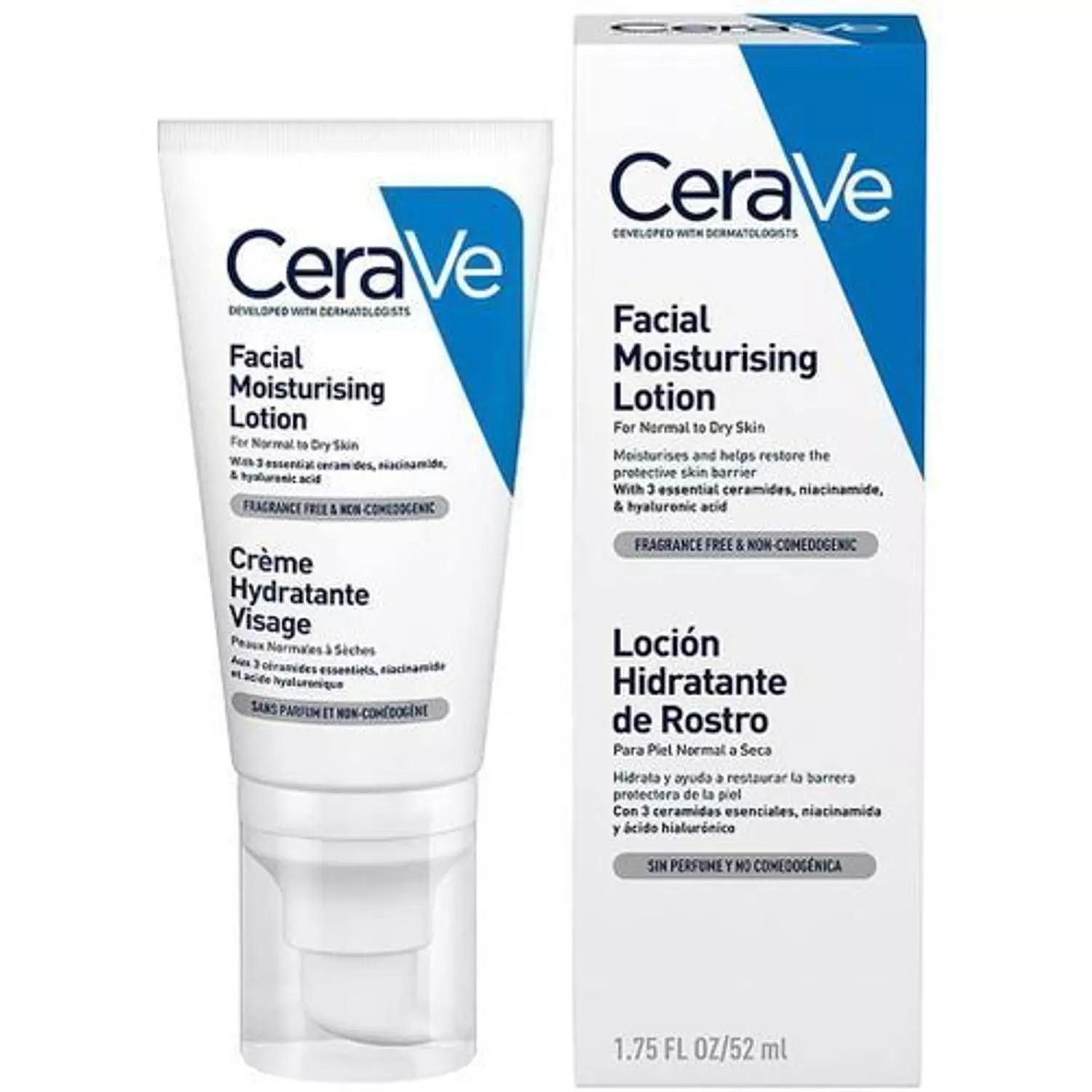 CERAVE FACIAL MOISTURISING LOTION PM FOR NORMAL TO DRY SKIN  52 ML  image