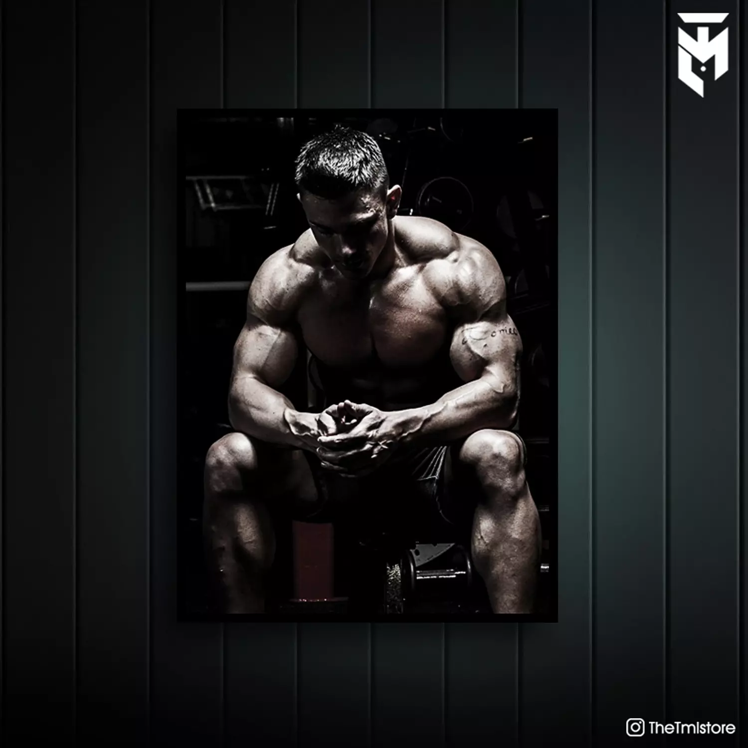 Sitting Fit man (Sports) image