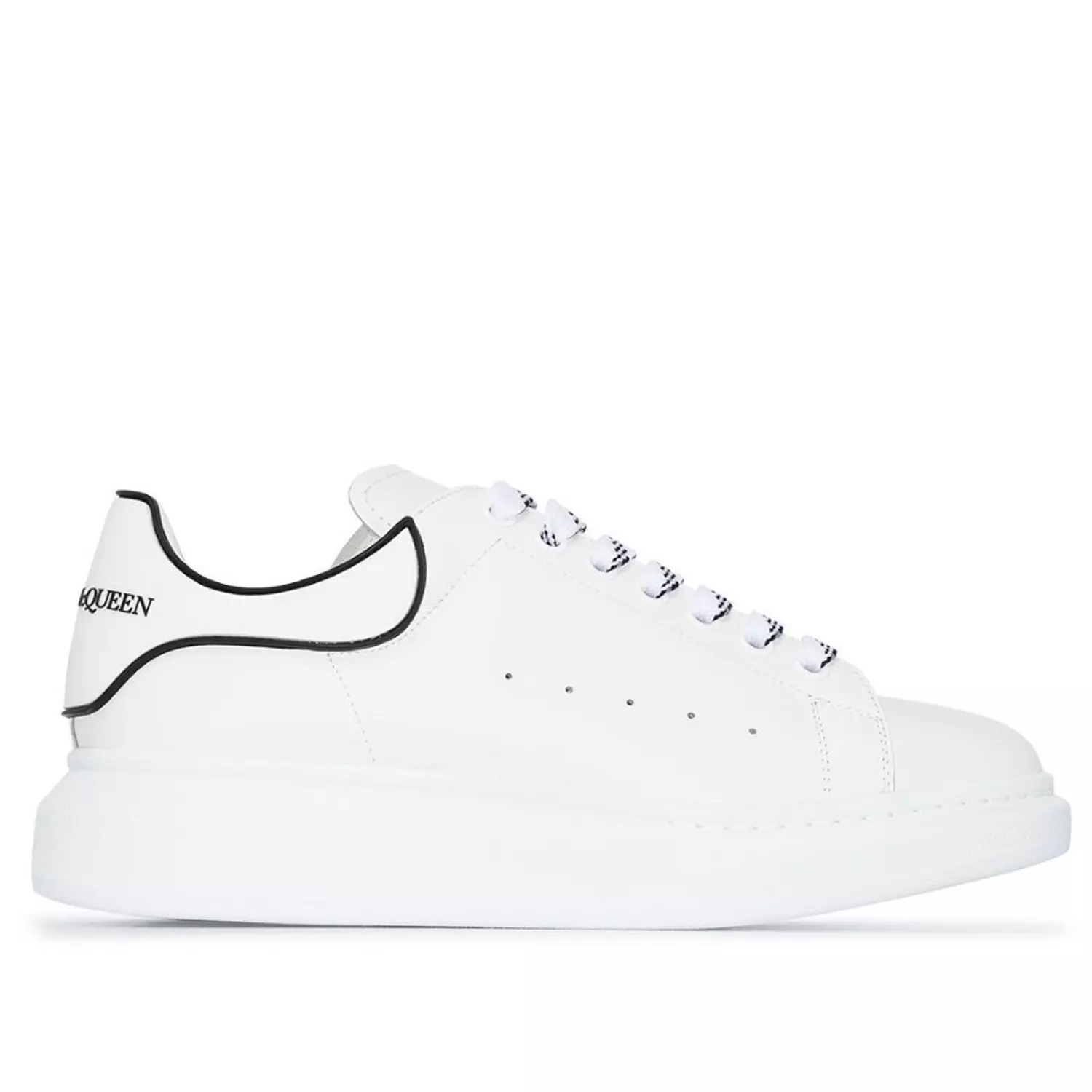 Alexander McQueen Oversized Sneaker 'New Tech Calf - White Black' 2020 image