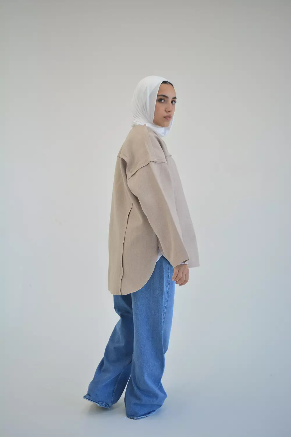 EARTHY Jacket in beige 3