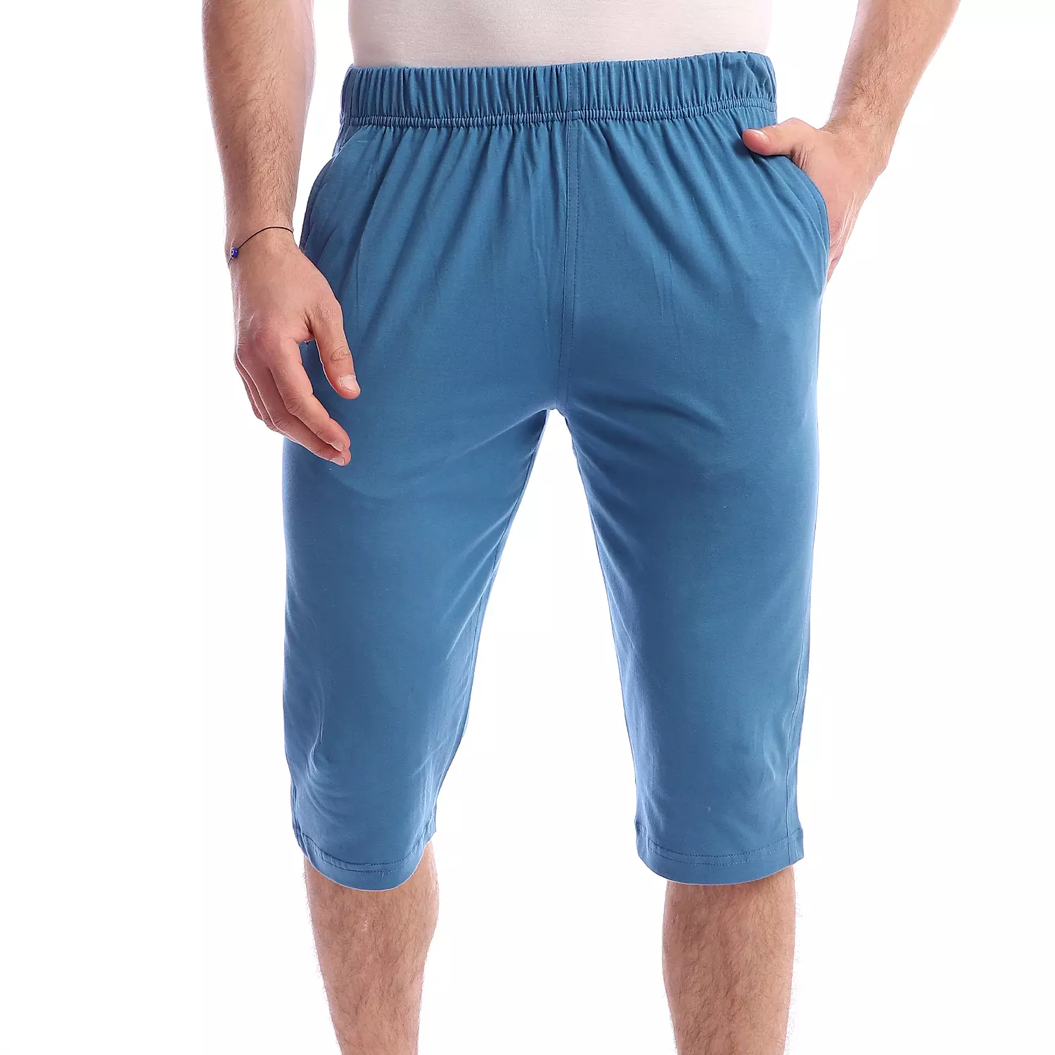 Cotton Plain Long Short - 5016 - Petrol Color image