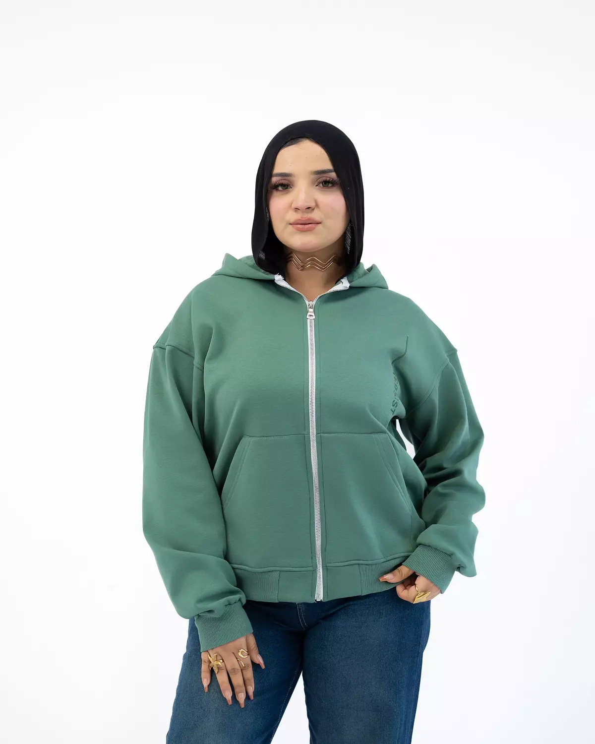 Persist ZIP UP Sweatshirt _ Olive 3