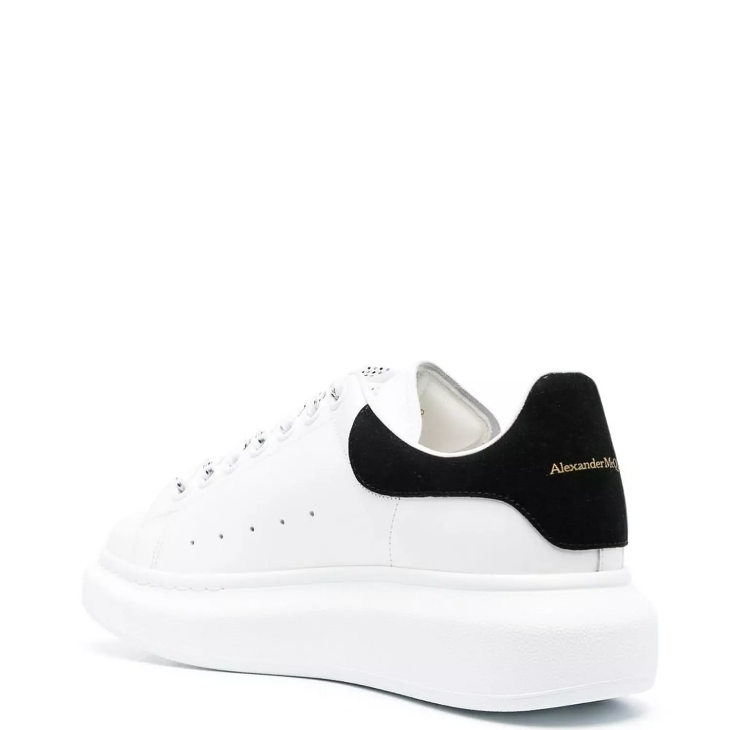 Alexander McQueen Wmns Oversized Sneaker 'White Black' 2019 2