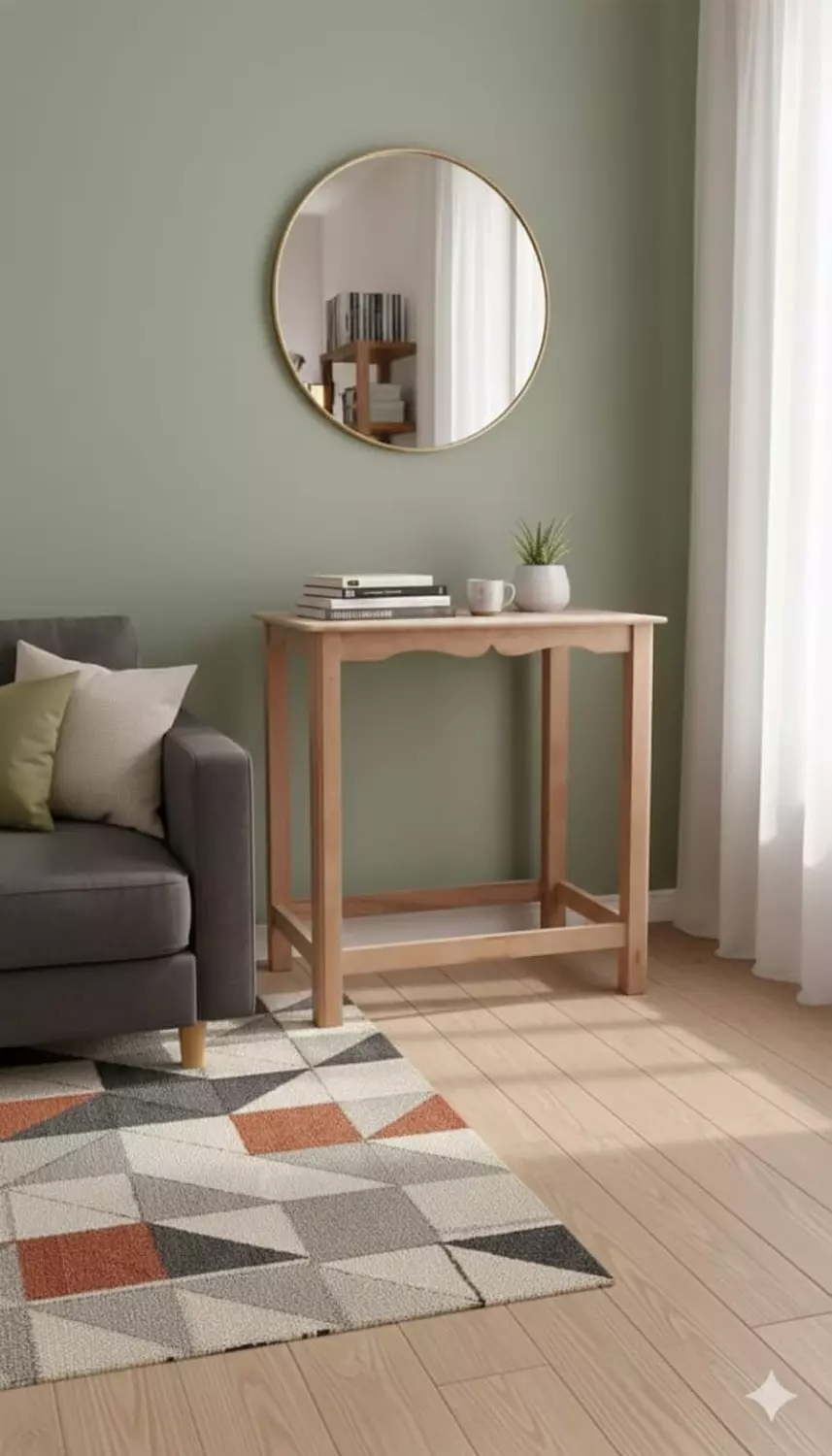 High Coffee Beech Wood Table 80×40 cm hover image