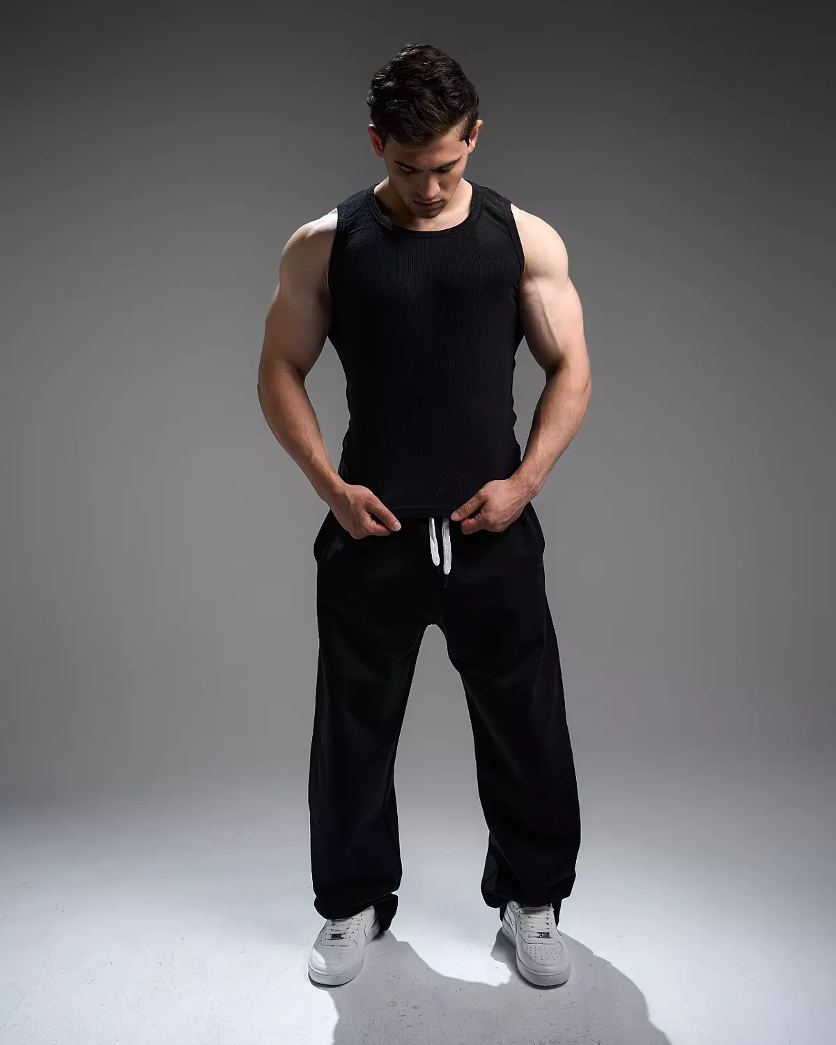 RIBBED TANKS - black 16