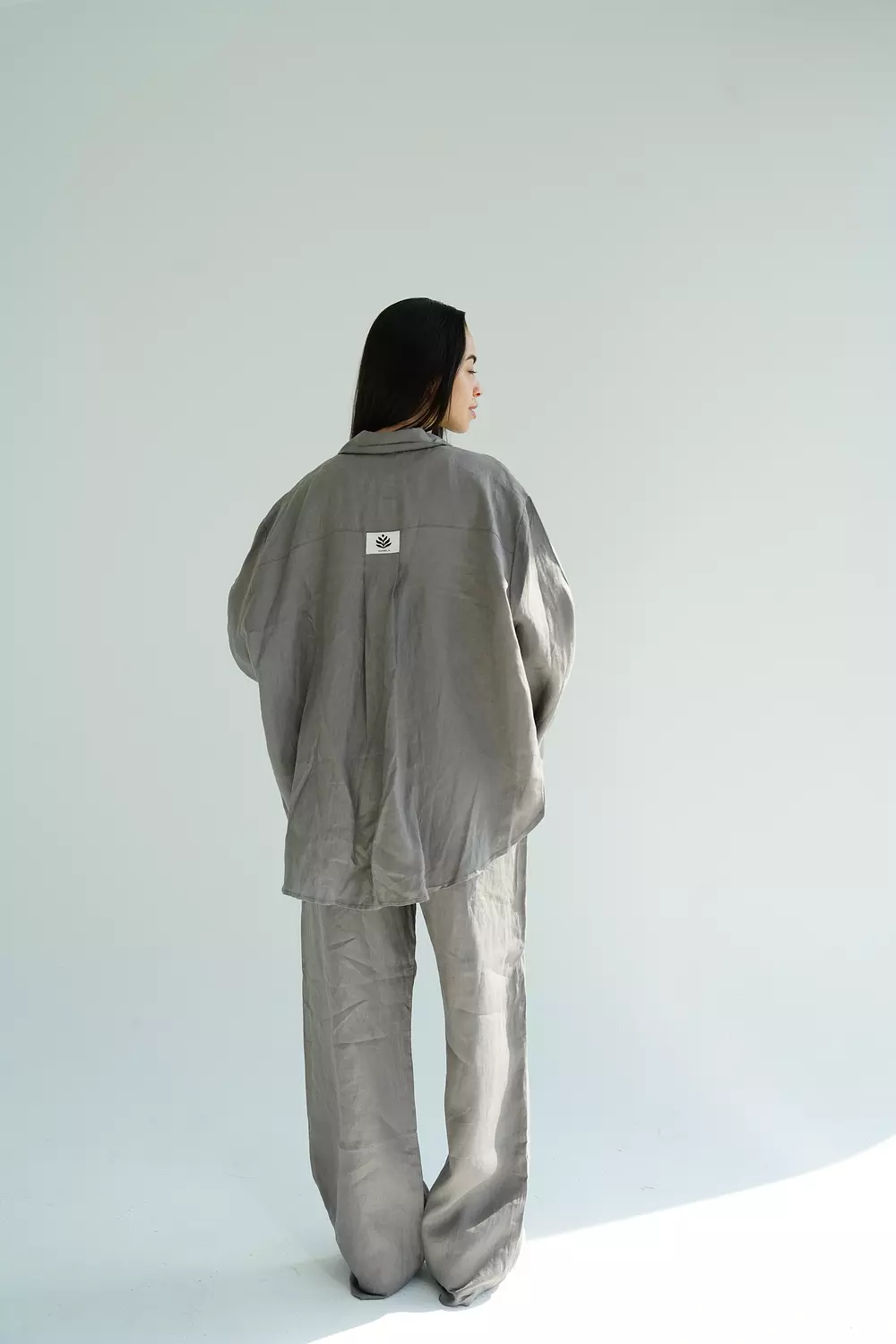 The pure linen set in grey 5