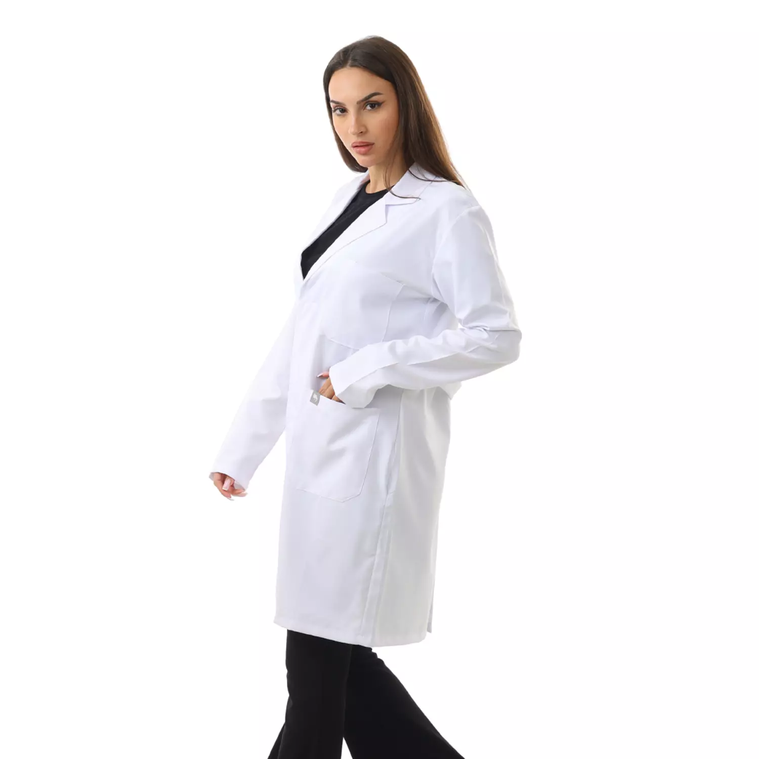 White Prime Lab Coat Long 1