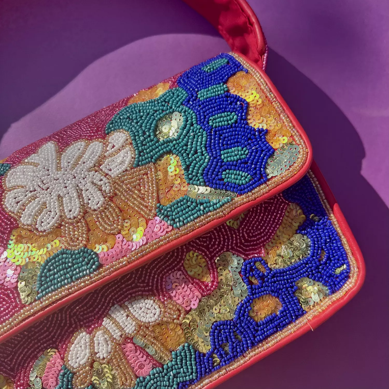 Full Bloom Beaded Shoulder bag  5