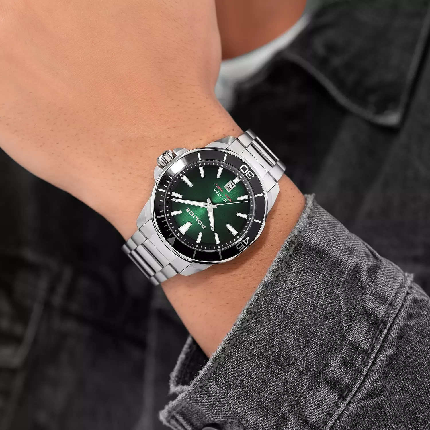 Police PEWJH0021401 Thornton Gents Analog Watch With Stainless Steel Bracelet 4