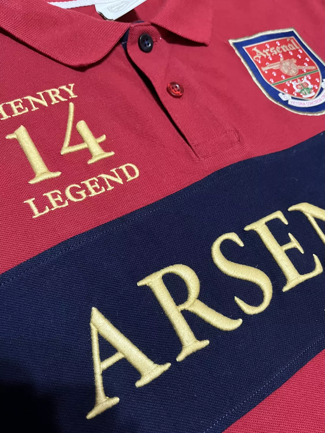Arsenal Retro Polo Tshirt 3