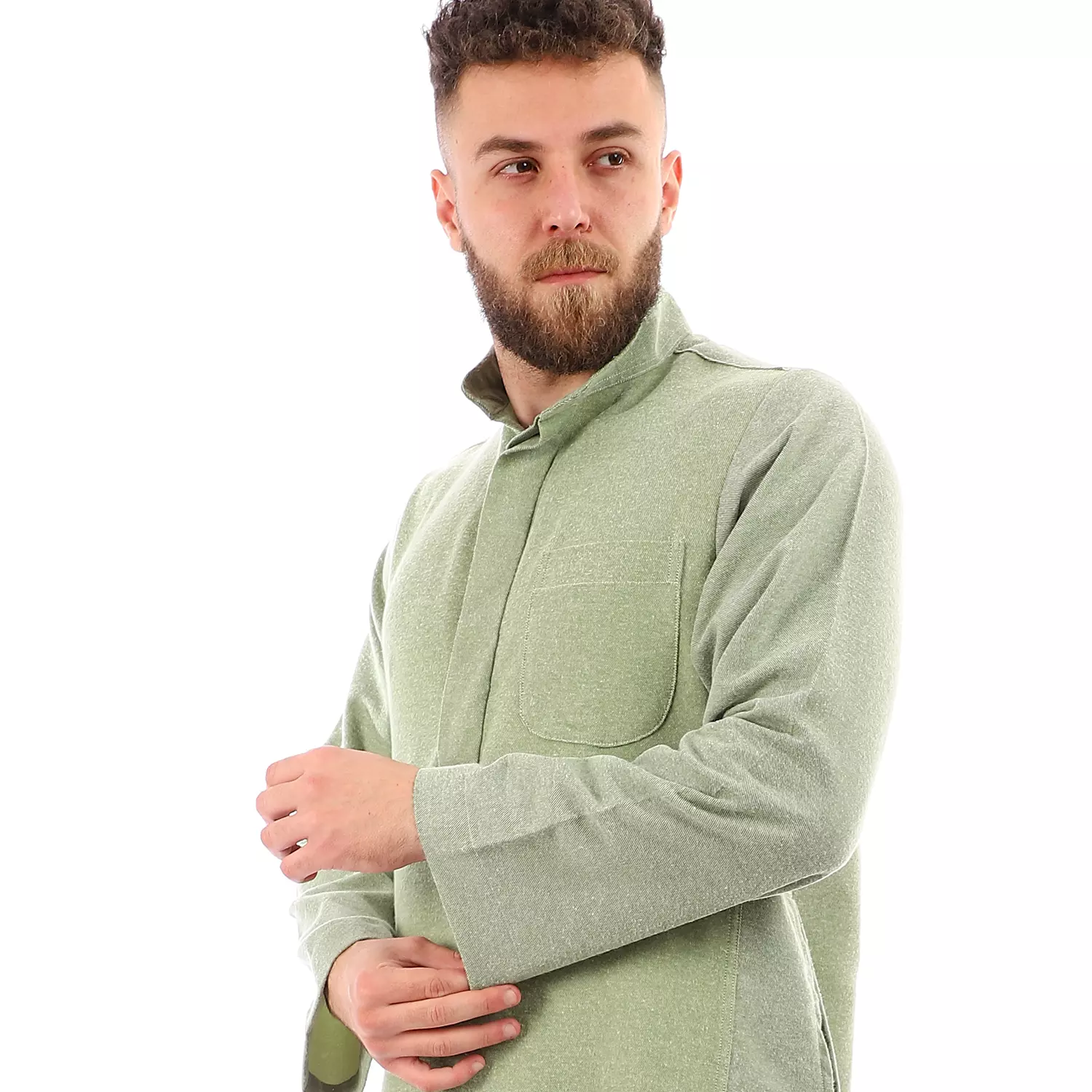 Shorto Men's Kastoor Galabeya - 2348 - Green 3