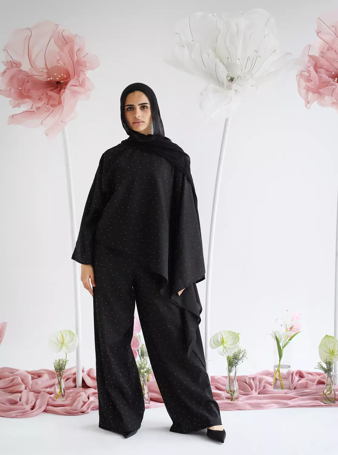 Rhinestone Blouse in Black image