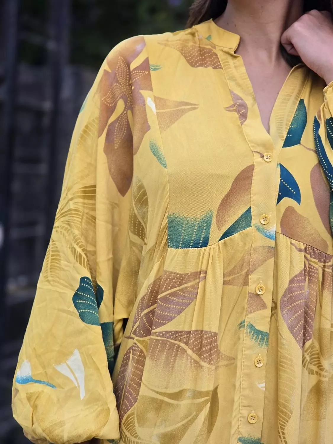 Yellow floral dress 2