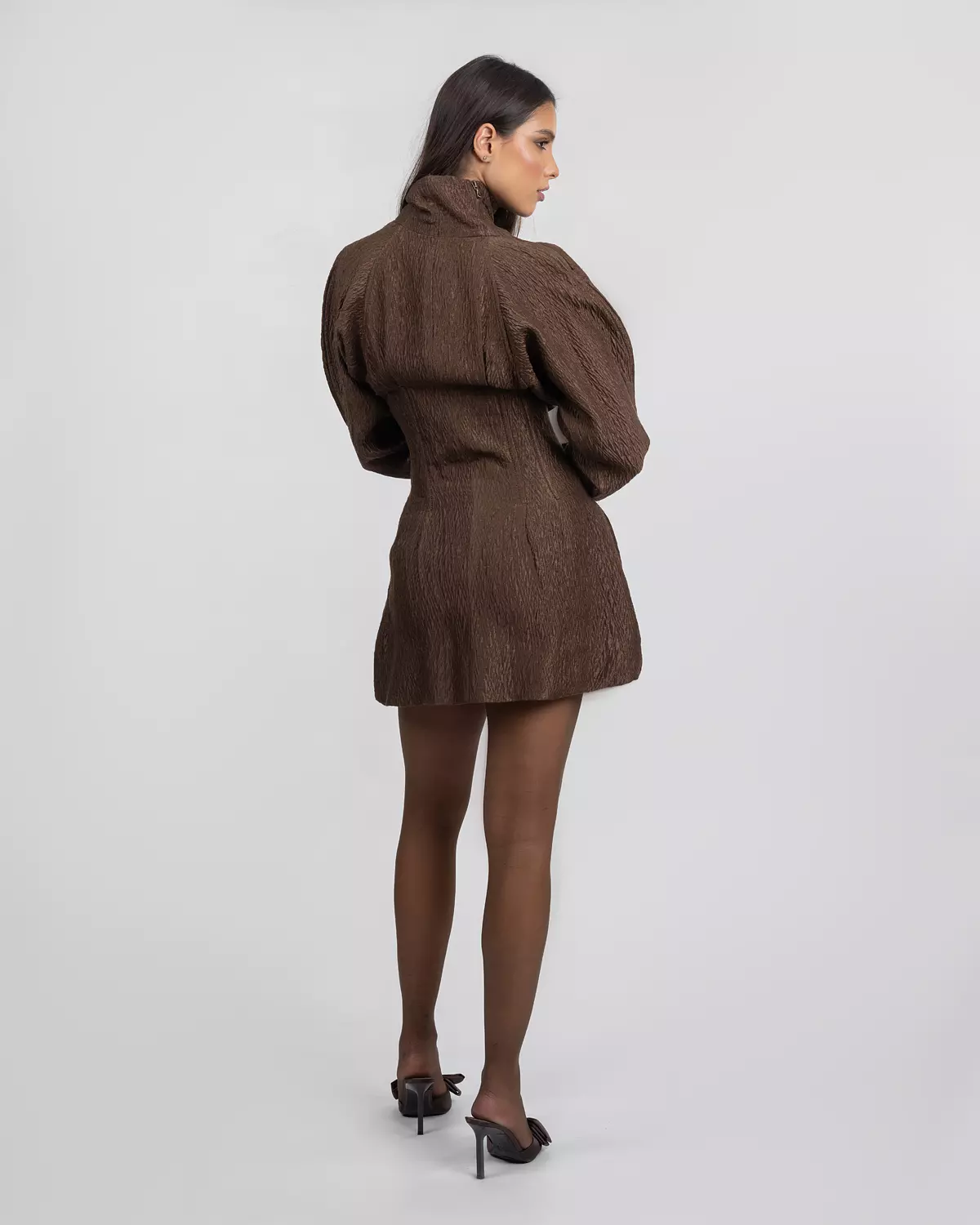 Micro Balloon Mini Dress 3