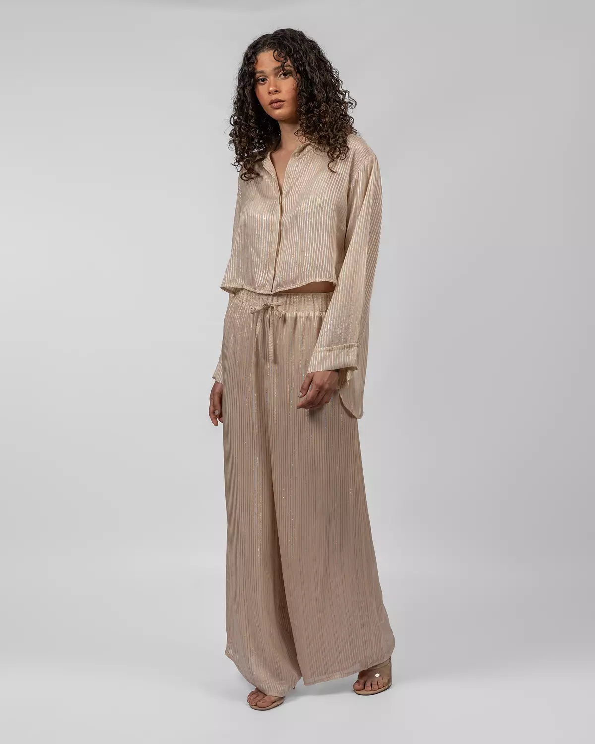 Beige Relaxed-Fit Set image