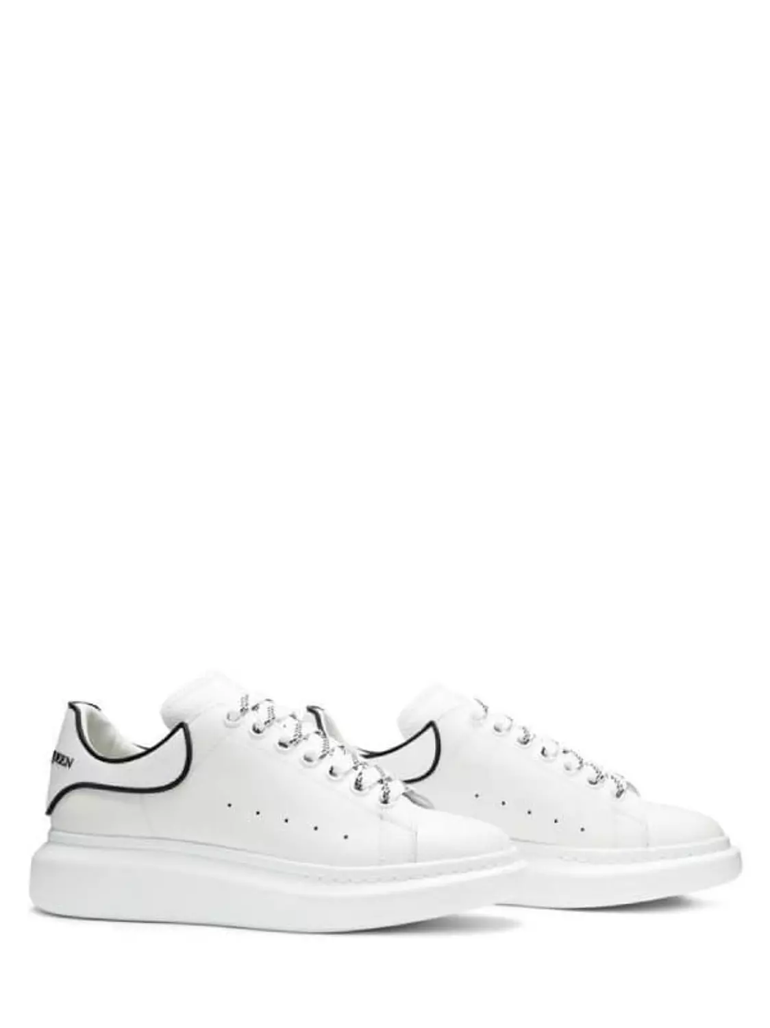 ALEXANDER MCQUEEN OVERSIZED WHITE BLACK TRIMALEXANDER 2
